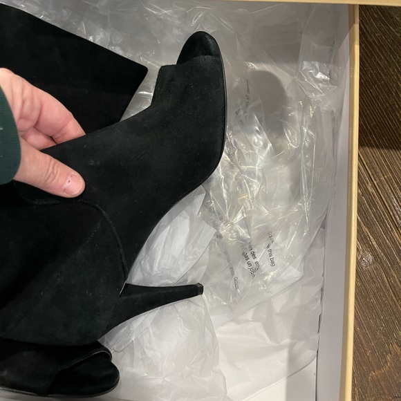 Michael Kors suede open toe heel boot - Picture 2 of 4